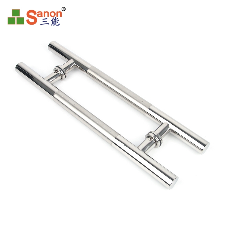 佛山H型玻璃門拉手304不鏽鋼材質不鏽鋼玻璃大門把手