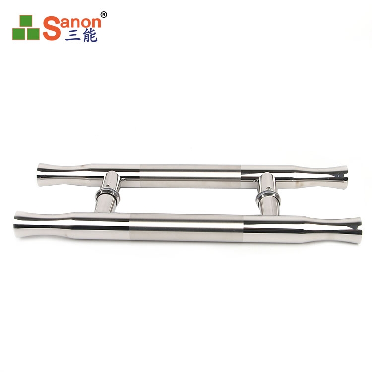 佛山H型玻璃門拉手304不鏽鋼材質不鏽鋼玻璃大門把手