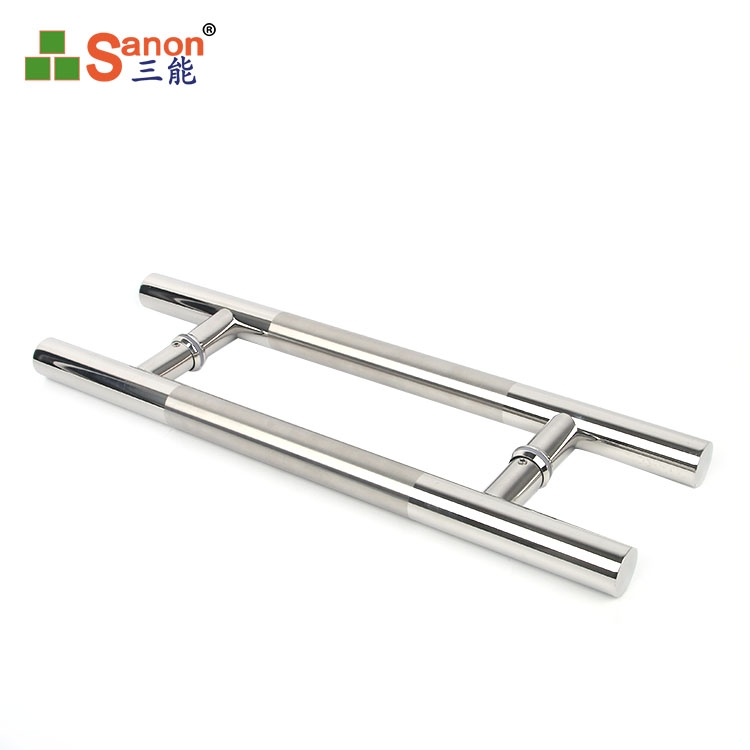佛山H型玻璃門拉手304不鏽鋼材質不鏽鋼玻璃大門把手