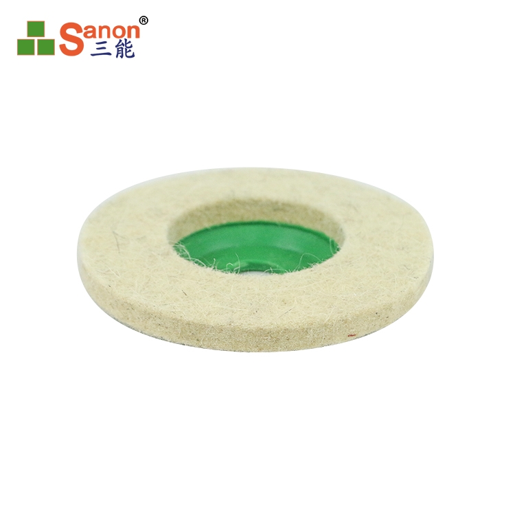 毛氈拋光輪 拋光盤鏡麵拋光4寸角向羊毛輪 羊毛輪拋光片