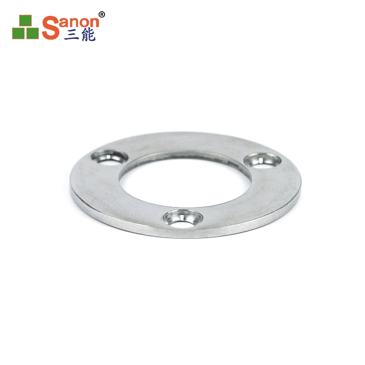 不鏽鋼法蘭底座 樓梯扶手圍欄五金配件廠家直銷