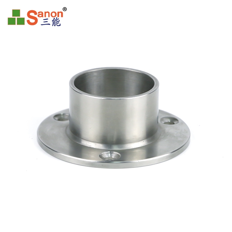 佛山固定浴簾杆毛巾法蘭配件杆托晾衣杆不鏽鋼