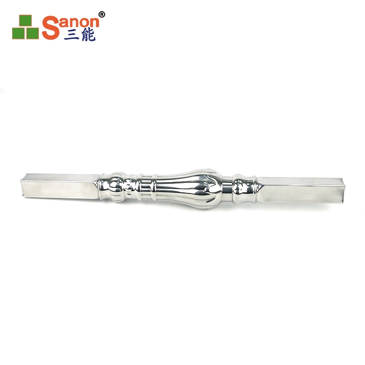 佛山不鏽鋼精品方形加厚水漲羅馬柱樓梯扶手立柱陽台裝飾歐式護欄圍欄配件