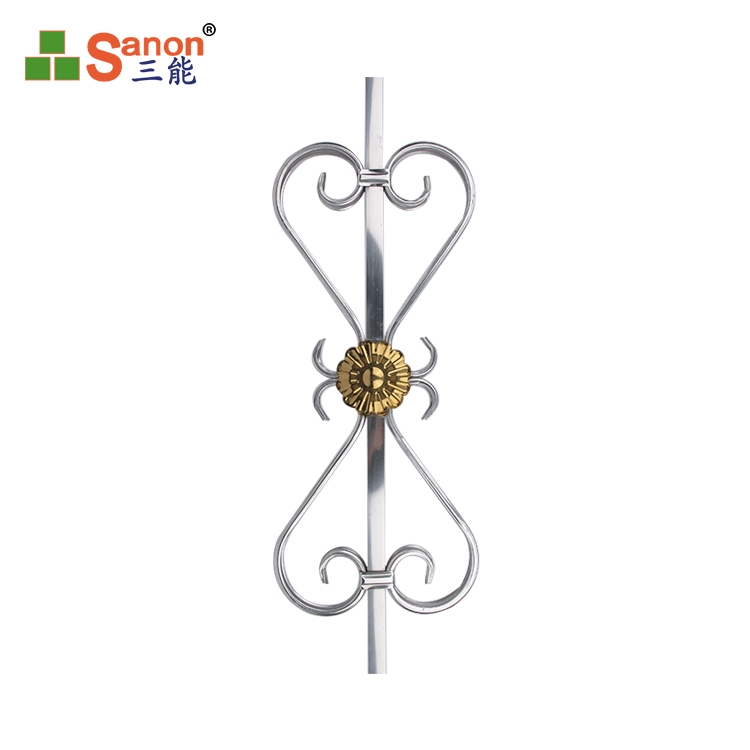 佛山歐式不鏽鋼樓梯扶手水漲柱仿石柱室內外陽台裝飾配件護欄圍欄欄杆