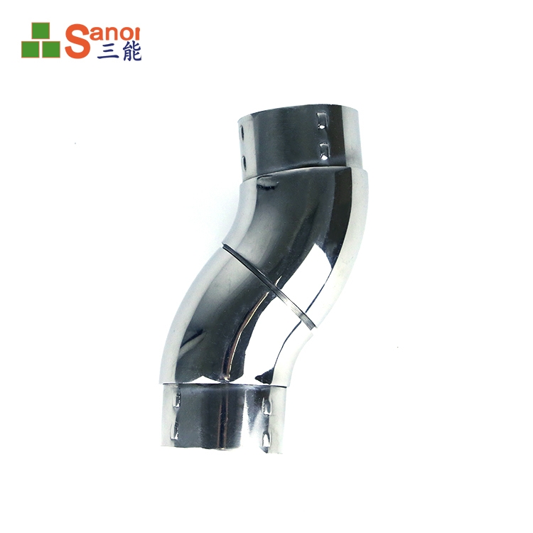 直銷不鏽鋼樓梯扶手管 不鏽鋼扶手彎頭 加厚 鏡麵拋光配件 S型彎拐可用